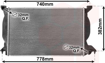 Van Wezel 03002206 - Radiators, Motora dzesēšanas sistēma ps1.lv