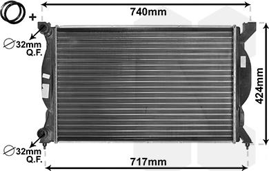 Van Wezel 03002201 - Radiators, Motora dzesēšanas sistēma ps1.lv