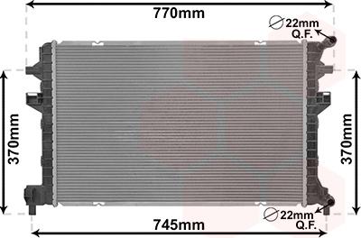 Van Wezel 03012705 - Radiators, Motora dzesēšanas sistēma ps1.lv