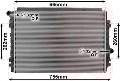 Van Wezel 03012711 - Radiators, Motora dzesēšanas sistēma ps1.lv