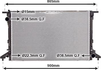 Van Wezel 03012722 - Radiators, Motora dzesēšanas sistēma ps1.lv