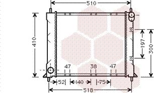 Van Wezel 02002150 - Radiators, Motora dzesēšanas sistēma ps1.lv