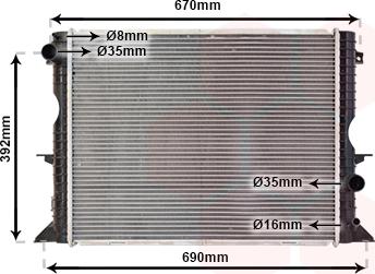 Van Wezel 02002184 - Radiators, Motora dzesēšanas sistēma ps1.lv