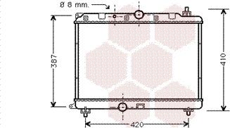 Van Wezel 02002121 - Radiators, Motora dzesēšanas sistēma ps1.lv