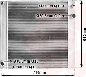 Van Wezel 02002229 - Radiators, Motora dzesēšanas sistēma ps1.lv