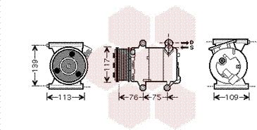 Van Wezel 0200K185 - Kompresors, Gaisa kond. sistēma ps1.lv