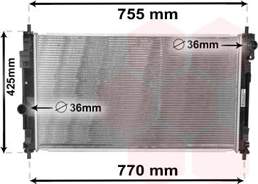 Van Wezel 07002121 - Radiators, Motora dzesēšanas sistēma ps1.lv