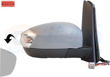 Van Wezel 1968808 - Ārējais atpakaļskata spogulis ps1.lv