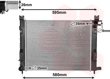 Van Wezel 15002008 - Radiators, Motora dzesēšanas sistēma ps1.lv