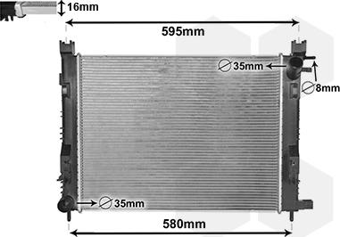 Van Wezel 15002007 - Radiators, Motora dzesēšanas sistēma ps1.lv