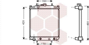 Van Wezel 11002047 - Radiators, Motora dzesēšanas sistēma ps1.lv