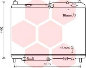 Van Wezel 18002441 - Radiators, Motora dzesēšanas sistēma ps1.lv