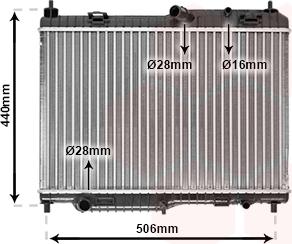 Van Wezel 18002442 - Radiators, Motora dzesēšanas sistēma ps1.lv