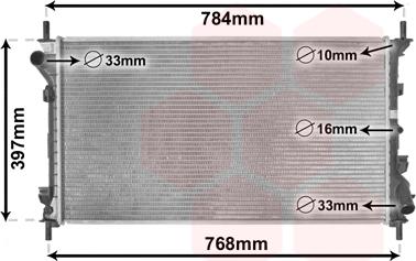 Van Wezel 18002411 - Radiators, Motora dzesēšanas sistēma ps1.lv