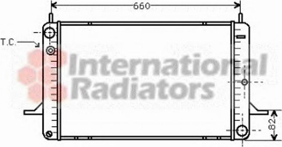 Van Wezel 18002070 - Radiators, Motora dzesēšanas sistēma ps1.lv