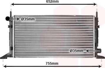 Van Wezel 18002078 - Radiators, Motora dzesēšanas sistēma ps1.lv