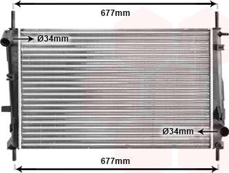 Van Wezel 18002165 - Radiators, Motora dzesēšanas sistēma ps1.lv