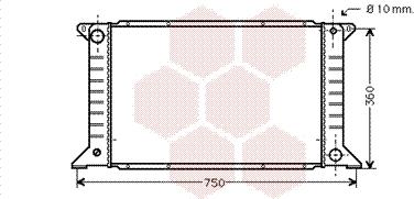 Van Wezel 18002168 - Radiators, Motora dzesēšanas sistēma ps1.lv