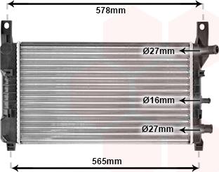 Van Wezel 18002117 - Radiators, Motora dzesēšanas sistēma ps1.lv