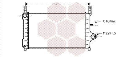 Van Wezel 18002172 - Radiators, Motora dzesēšanas sistēma ps1.lv