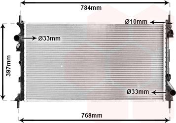 Van Wezel 18002382 - Radiators, Motora dzesēšanas sistēma ps1.lv