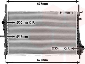 Van Wezel 18002376 - Radiators, Motora dzesēšanas sistēma ps1.lv