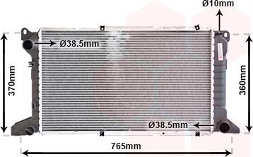 Van Wezel 18002204 - Radiators, Motora dzesēšanas sistēma ps1.lv