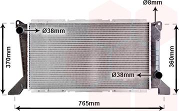 Van Wezel 18002203 - Radiators, Motora dzesēšanas sistēma ps1.lv