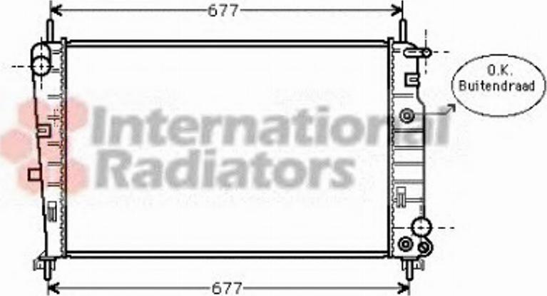 Van Wezel 18002226 - Radiators, Motora dzesēšanas sistēma ps1.lv