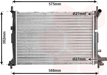 Van Wezel 18002220 - Radiators, Motora dzesēšanas sistēma ps1.lv