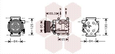 Van Wezel 1800K402 - Kompresors, Gaisa kond. sistēma ps1.lv