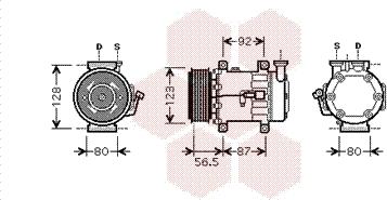 Van Wezel 1800K432 - Kompresors, Gaisa kond. sistēma ps1.lv