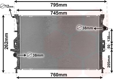 Van Wezel 18012707 - Radiators, Motora dzesēšanas sistēma ps1.lv