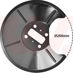 Van Wezel 1825371 - Dubļu sargs, Bremžu disks ps1.lv