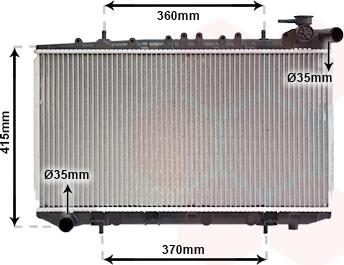 Van Wezel 13002092 - Radiators, Motora dzesēšanas sistēma ps1.lv