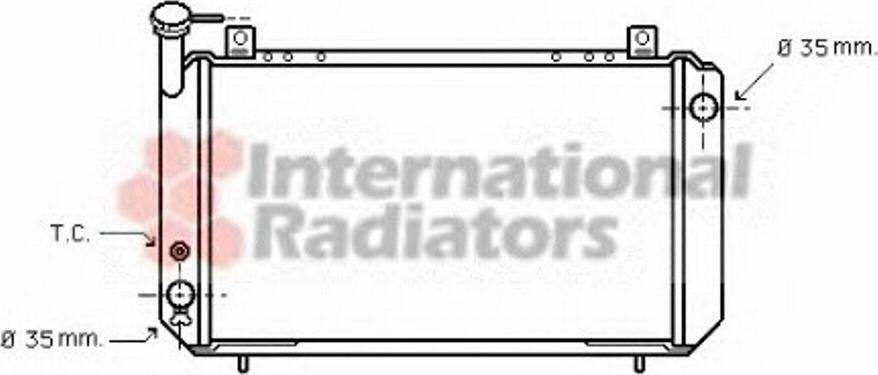 Van Wezel 13002054 - Radiators, Motora dzesēšanas sistēma ps1.lv