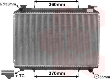 Van Wezel 13002155 - Radiators, Motora dzesēšanas sistēma ps1.lv