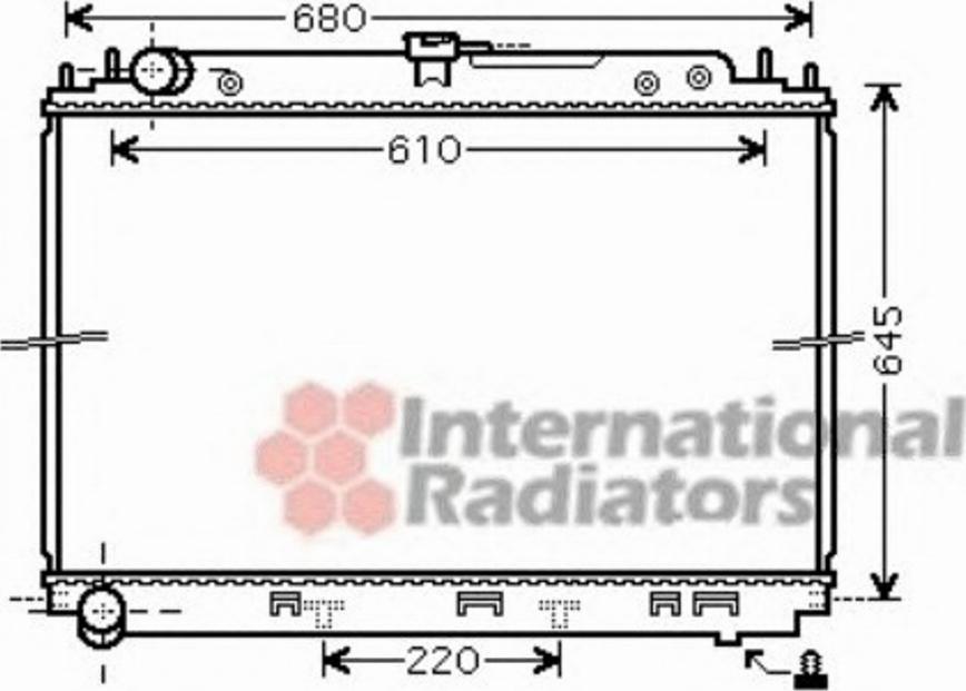 Van Wezel 13002296 - Radiators, Motora dzesēšanas sistēma ps1.lv