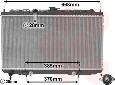 Van Wezel 13002218 - Radiators, Motora dzesēšanas sistēma ps1.lv