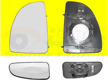 Van Wezel 1747838 - Spoguļstikls, Ārējais atpakaļskata spogulis ps1.lv