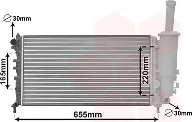 Van Wezel 17002999 - Radiators, Motora dzesēšanas sistēma ps1.lv