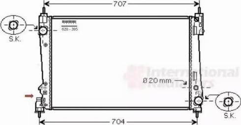 Van Wezel 17002401 - Radiators, Motora dzesēšanas sistēma ps1.lv