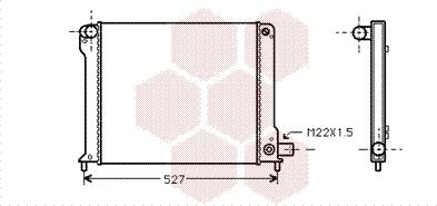 Van Wezel 17002123 - Radiators, Motora dzesēšanas sistēma ps1.lv