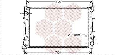 Van Wezel 17002359 - Radiators, Motora dzesēšanas sistēma ps1.lv