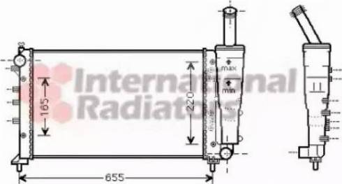 Van Wezel 17002299 - Radiators, Motora dzesēšanas sistēma ps1.lv