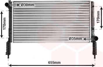 Van Wezel 17002263 - Radiators, Motora dzesēšanas sistēma ps1.lv