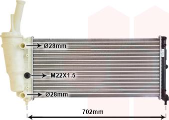 Van Wezel 17002200 - Radiators, Motora dzesēšanas sistēma ps1.lv