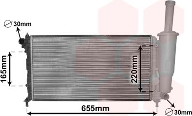 Van Wezel 17002218 - Radiators, Motora dzesēšanas sistēma ps1.lv