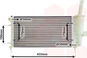 Van Wezel 17002281 - Radiators, Motora dzesēšanas sistēma ps1.lv