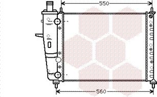 Van Wezel 17002230 - Radiators, Motora dzesēšanas sistēma ps1.lv